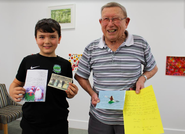 78 years apart – pen pals bridge the gap between young and old thanks to St B’s Schools Project