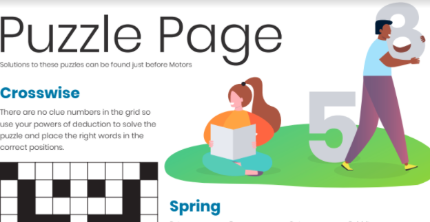 Spring Puzzle Page