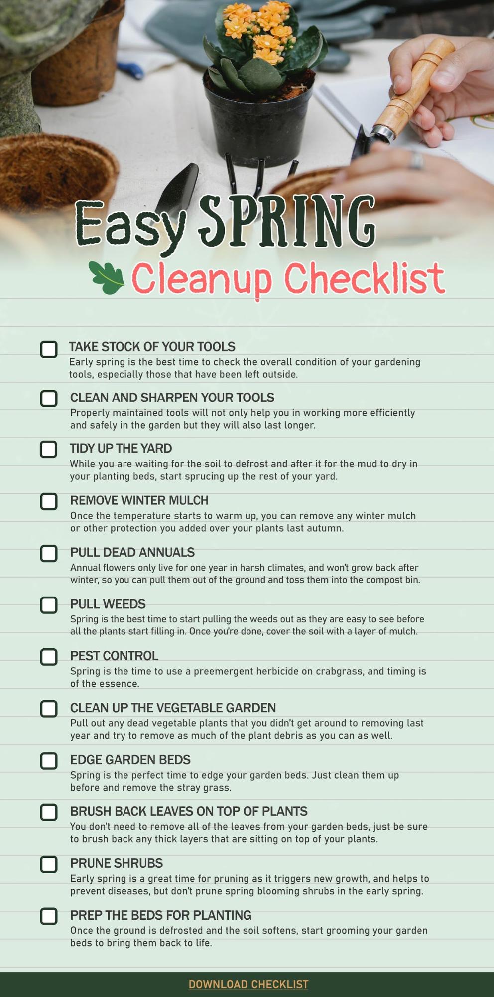 Spring checklist image