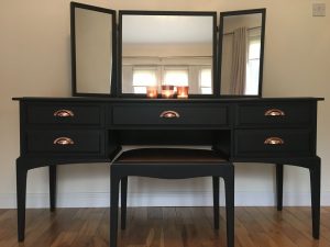 upcycled dressing table and mirror